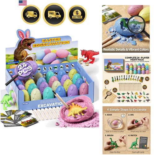 Pack colorful dinosaur eggs - pack,