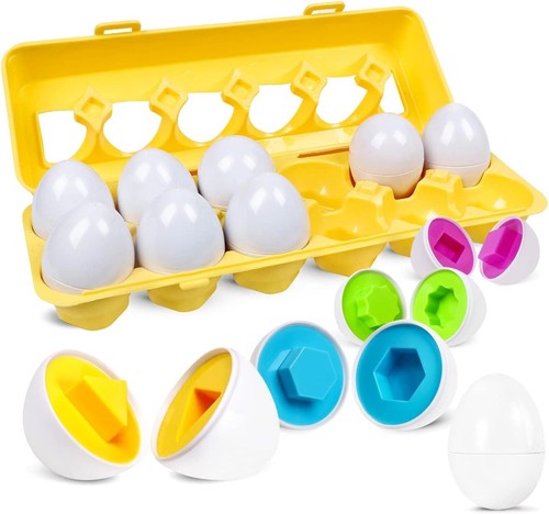 12pcs montessori matching eggs - 12pcs,