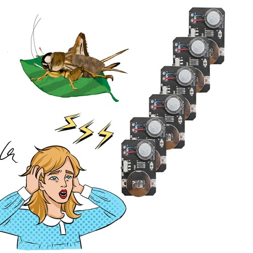 Pack cricket noise maker - 6,